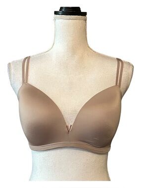 Victoria’s Secret Padded No Wire Bra Women’s SZ 34DD in Light Taupe